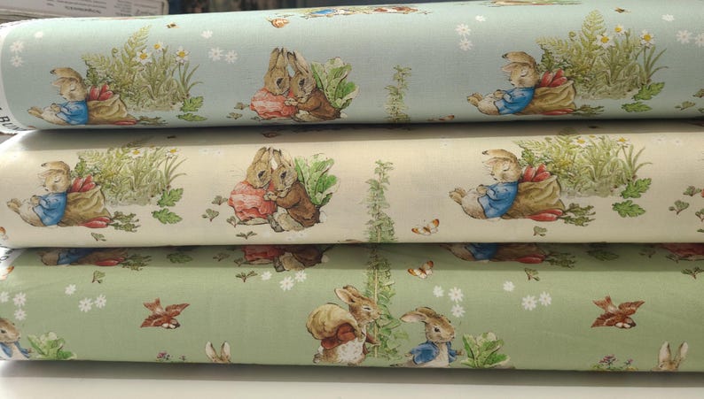 Peter Rabbit™ and Benjamin Bunny™ Main CD17250-CREAM,BLUE, GREEN From ...