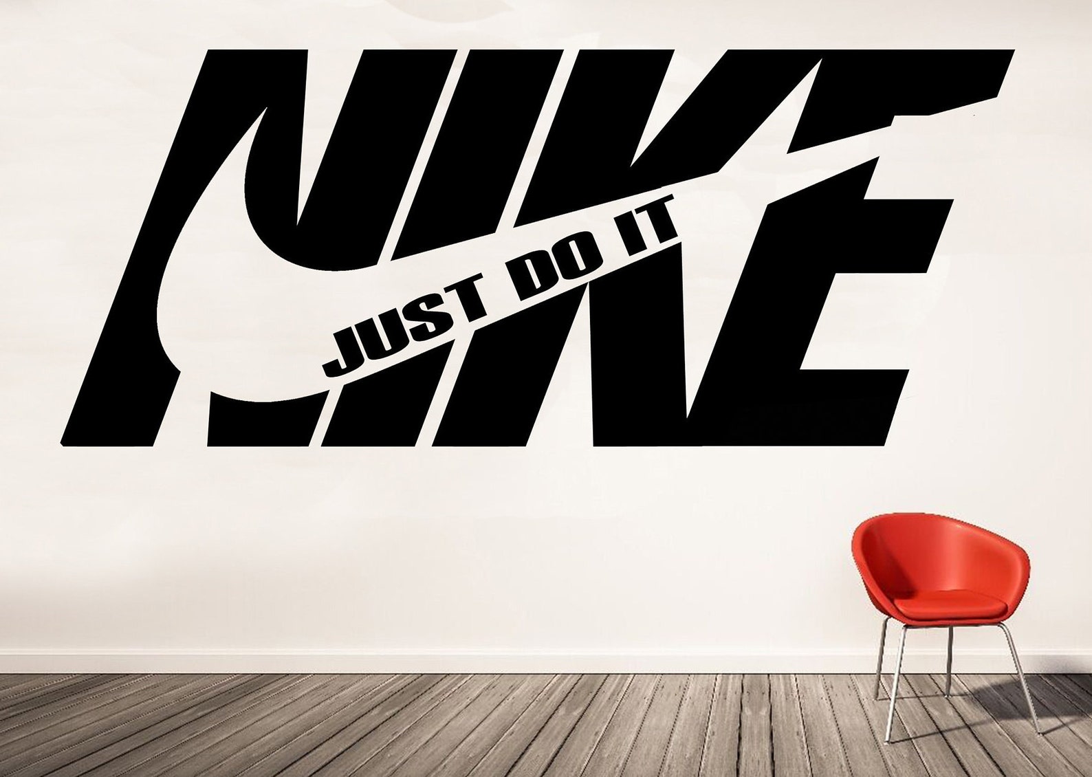 Nike Swoosh Just Do It wall decal sticker Art Sports Gym Room Etsy