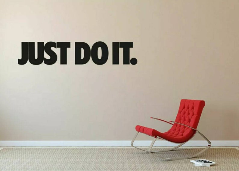 Nike just do it Wall decor High Quality Vinyl removable Etsy