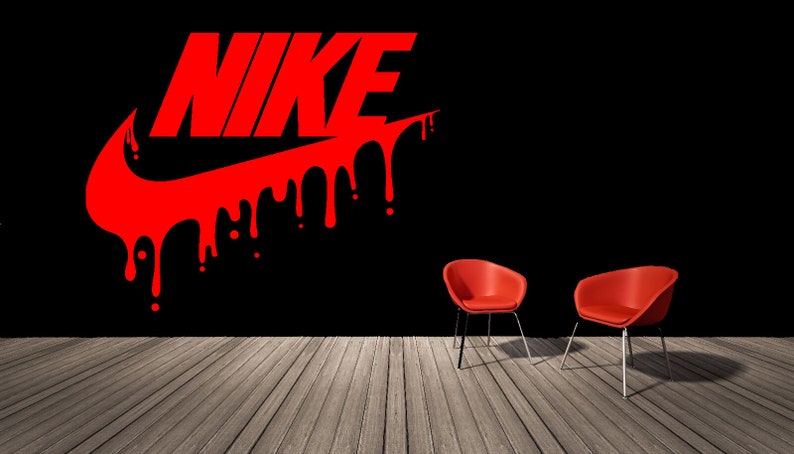 nike sign dripping