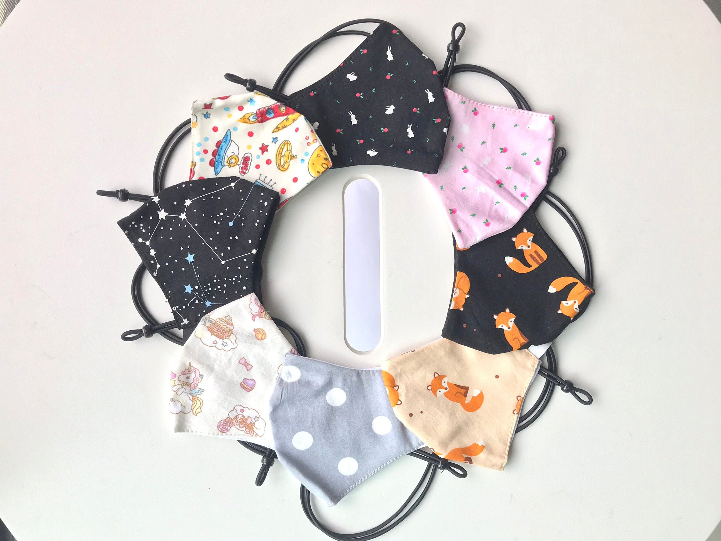 Adjustable Face mask with neck strap adjustable elastic Etsy