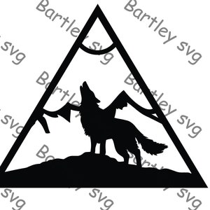 Wolf SVG, Wolf Dreieck SVG