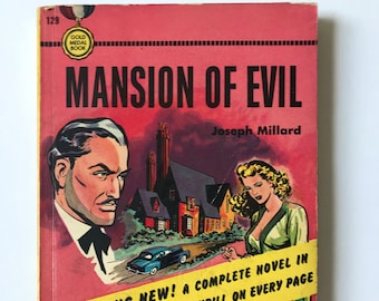 MANSION OF EVIL - Very Rare Gold Medal Publication-1950