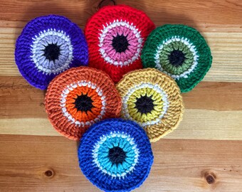 Evil Eye gehäkelte Untersetzer