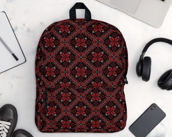 Hand Embroidered Palestinian Backpack Boho Style Jerusalem Tatreez Colorful il_fullxfull.4561988169_l9q1.jpg main image 3