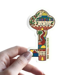 Palestinian Key of Return Palestine Customized Bubble-Free Stickers