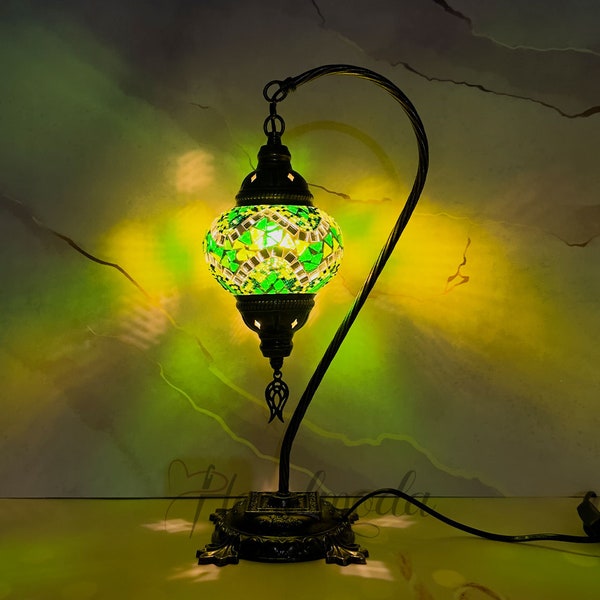 Mosaic Table Lamp Etsy