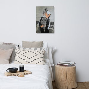 Palestine Map Metal Print, Palestinian Woman Drawing, Land of Palestine Painting, Palestinian Wall Art, Free Palestine Home Decor