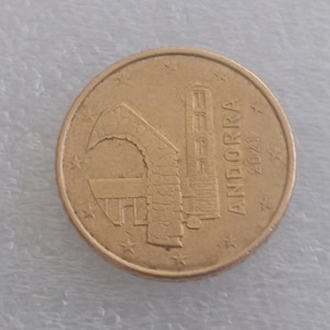 coin of 50 cents of Andorra year 2021