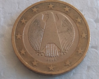 W□C 世界のコイン＜ドイツ＞【1ユーロ硬貨】 2002年ユーロ通貨
