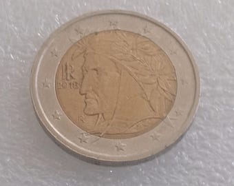 2004 イタリアの 2 ユーロ硬貨 - ダンテ アリギエーリを記念