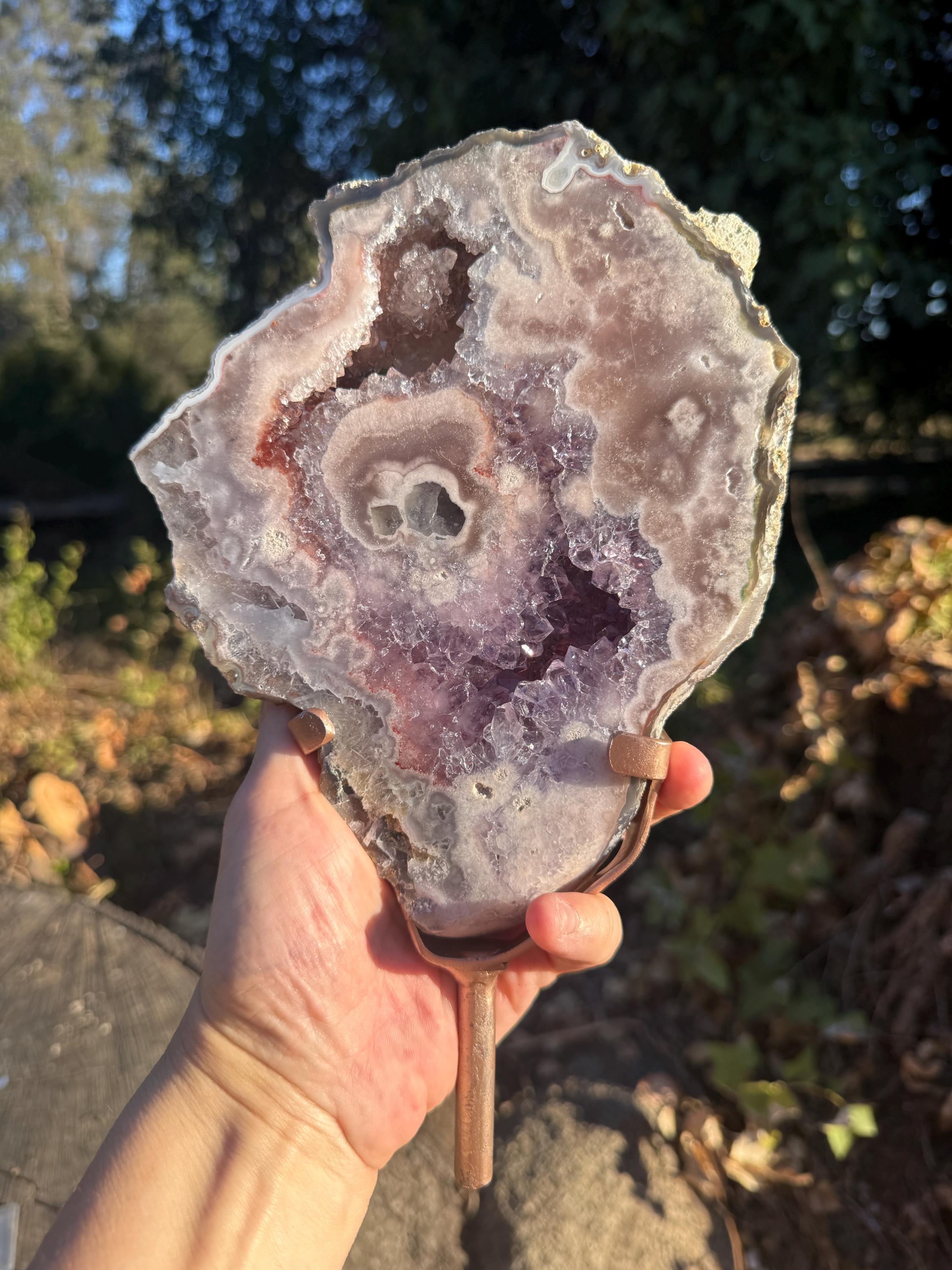 Spinning Amethyst on Stand - Etsy