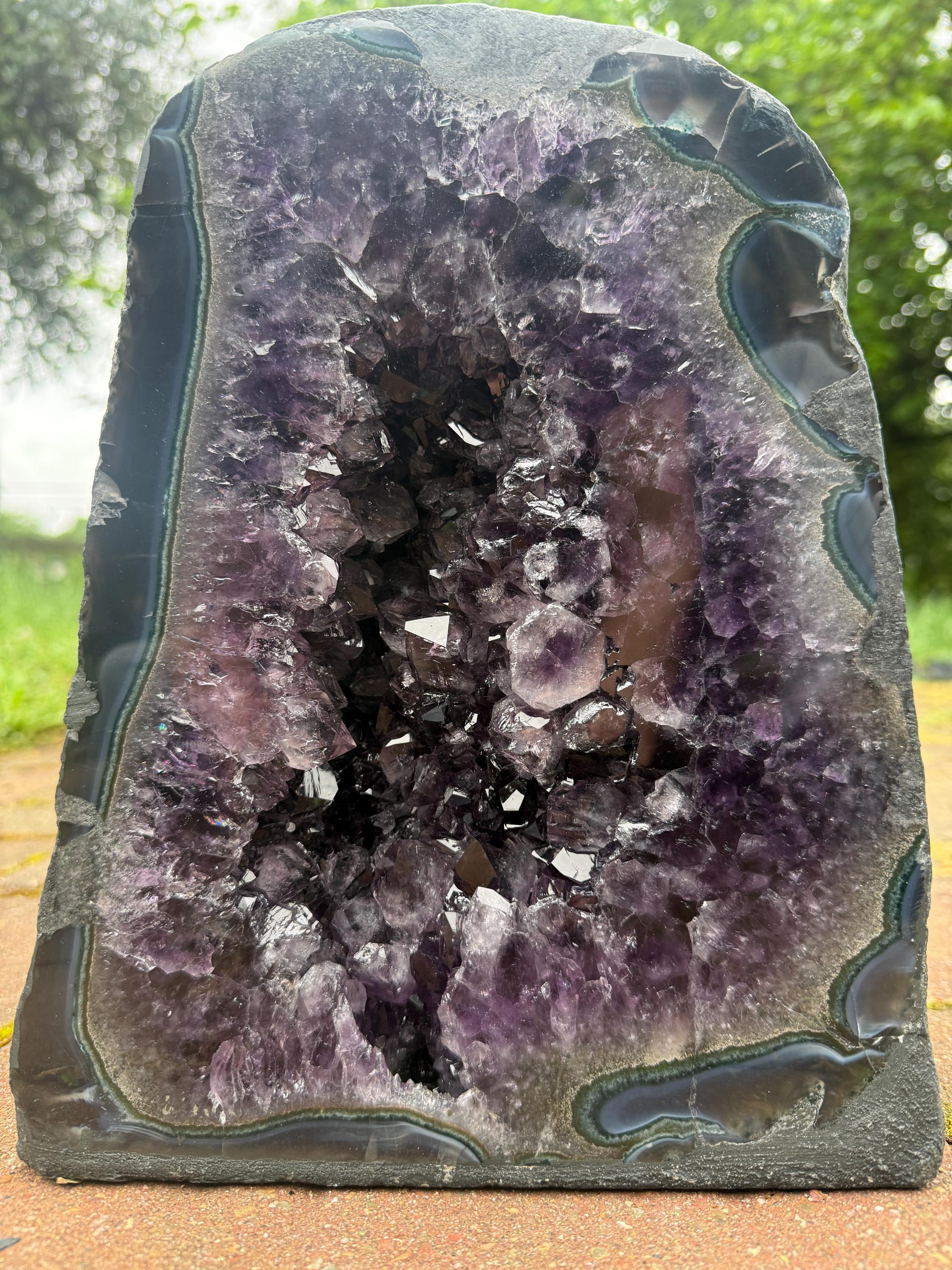 Amethyst Crystal Cathedral Mineral Inclusions Raw Specimen Uruguay ...
