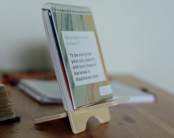 Catechism Book Stand / Modern Book Stand / Small Book Holder / Montessori Book Display / Montessori Book Easel / Homeschool Book Display