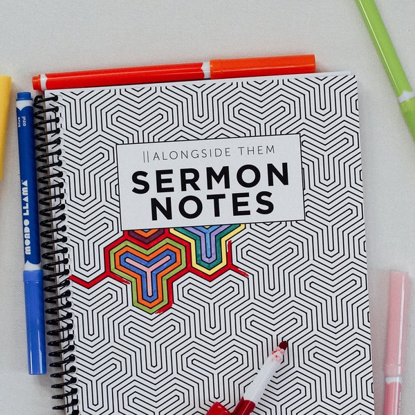 Sermon Notebook for Kids / Worship Notes for Kids / Children's Notebook / Kids Journal / Sunday School Notebook / Children's Church Notes