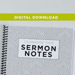 DIGITAL Sermon Notes Sheet for Kids / Worship Notes for Kids / Children's Notebook / Kids Journal / Sunday School Notes / Children's Church