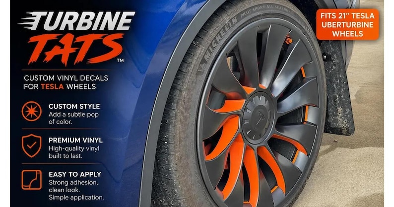 Turbine Tats vinyl accents on a 21-inch Uberturbine wheel