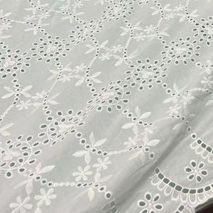 Fabric: White Cotton Eyelet