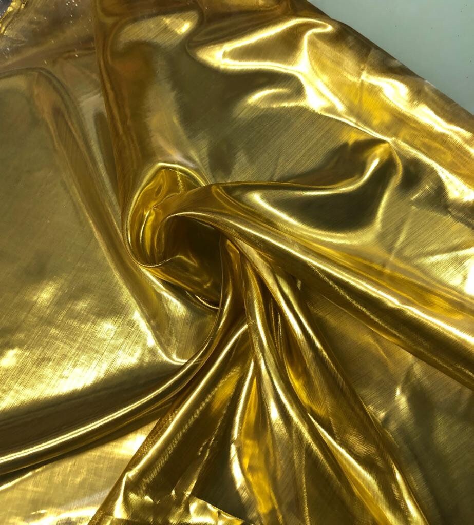 Beautiful 24K Gold Color Lame Fabric 60 Wide Sold by the Etsy