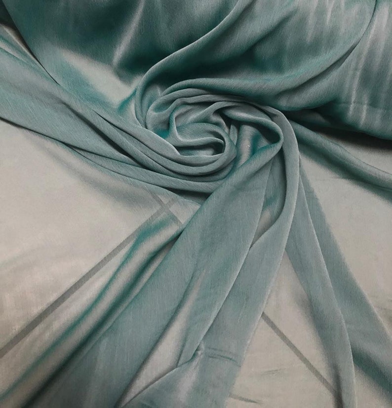 Blue Chiffon Fabric | Etsy