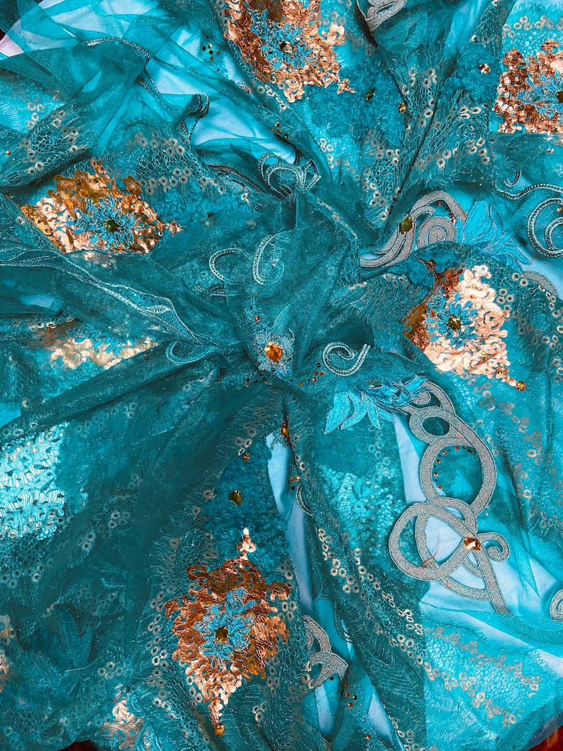 online shopping store Beautiful Aqua Blue Colored Net