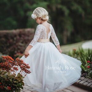 vintage looking flower girl dresses