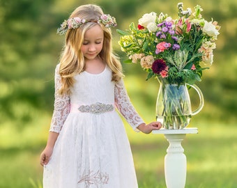 Flower Girls Suspenders Cute Dress Princess Tulle Stars Summer Vintage Dresses Flower Girls Suspenders Cute Dress Princess Tulle Stars Summer Vintage Dresses