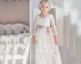 flowing rose dress