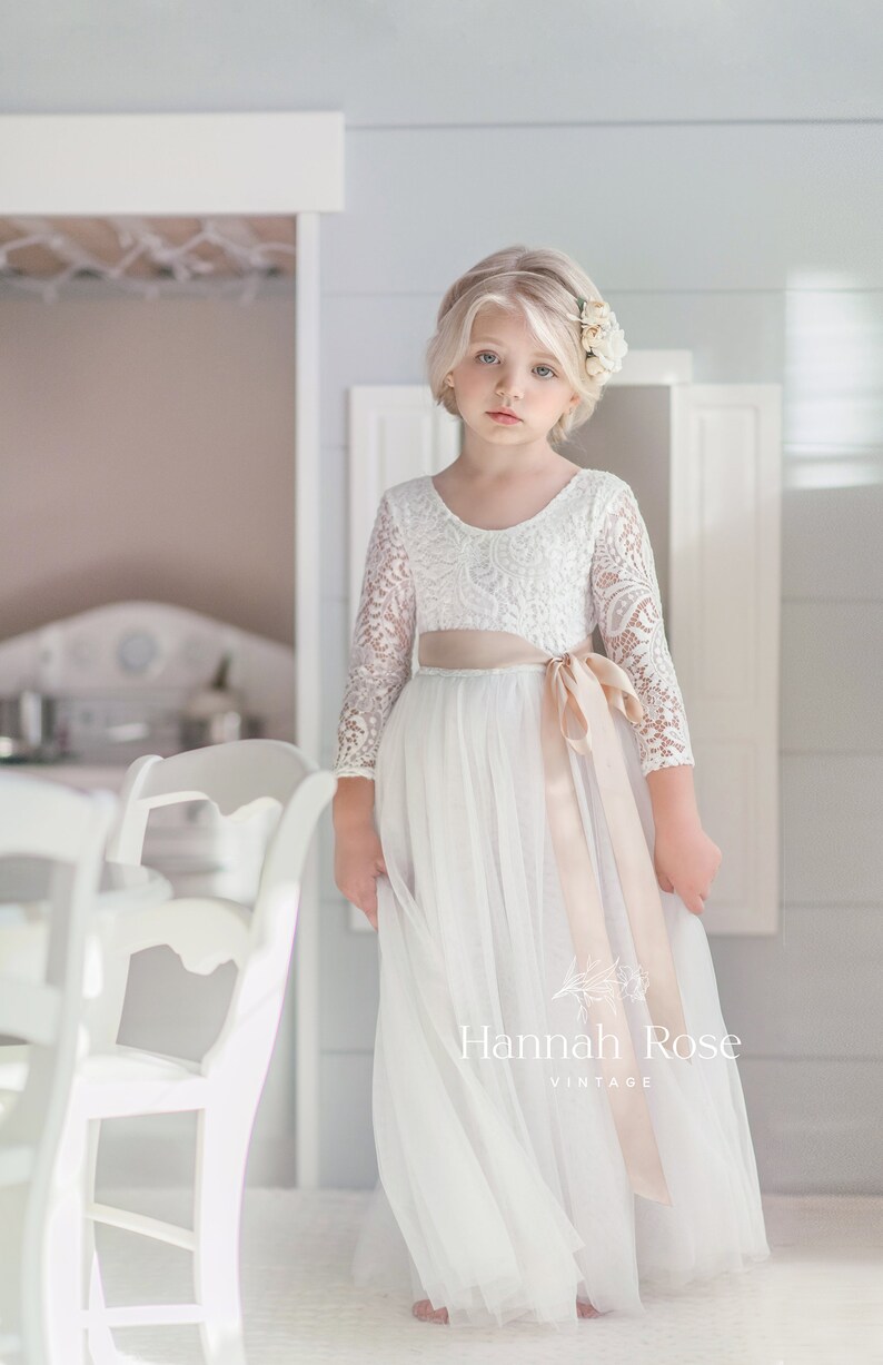 Ivory Rose Flower Girl Headband Wine Flower Headband Girls Etsy