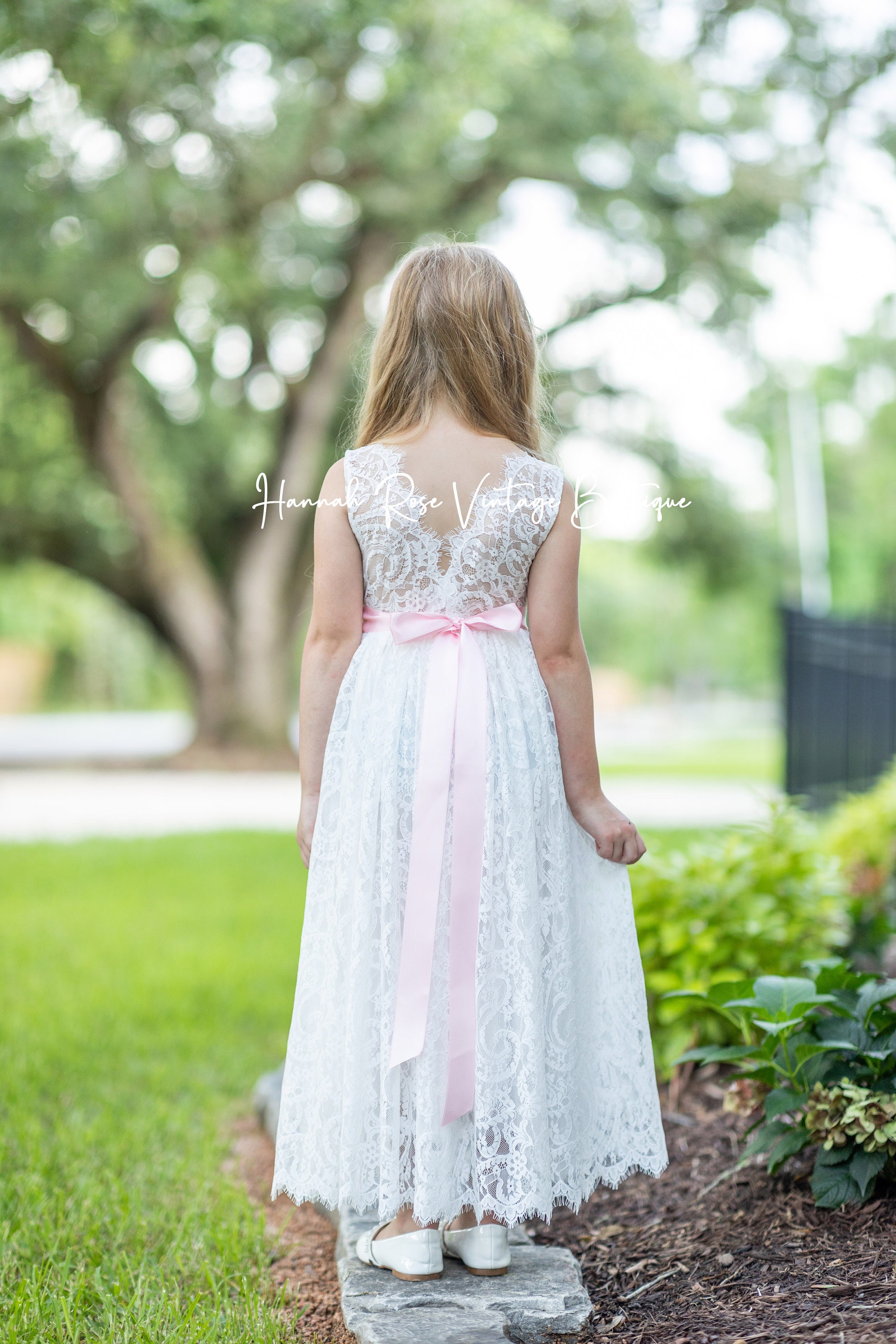 Lace Flower Girl Dress White Flower Girl Dress Sleeveless | Etsy