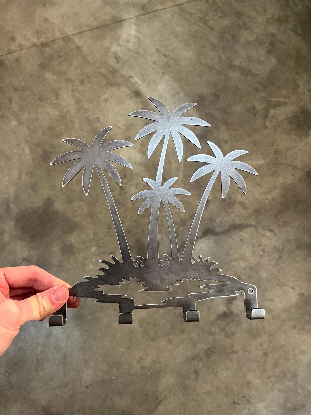 Tropical Palm Tree Key Rack - Etsy