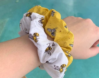 Bee Scrunchie Bee Design Hair Tie Gift