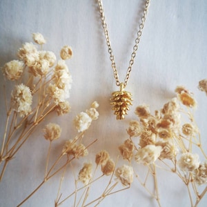 Gold Abstract Tiny Necklace| Custom dainty Necklace| Gold Boho Jewelry| Minimal Botanical Jewellery| Botanical Necklace, UK Valentines Gift