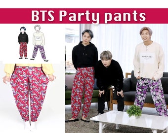 Jimin BTS PJ Pants Floral Party Pants 