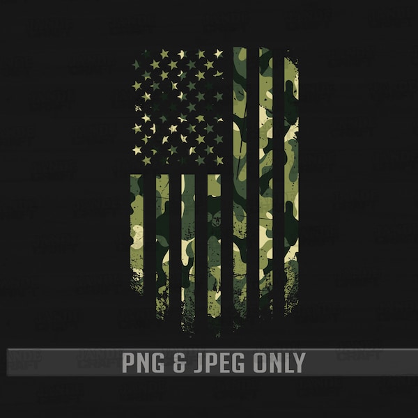 Camo USA Flag Png & Jpg Files only / Camoflauge Png / USA Flag Camoflauge / US Camo Png / Camo Png / Army Shirt / Military Shirt / veteran