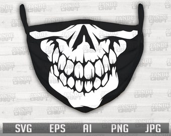 Download Free Skull Mask Svg Etsy SVG Cut Files