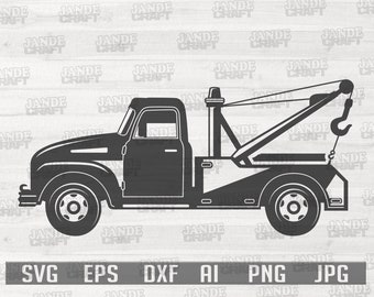 Tow Truck Svg Etsy