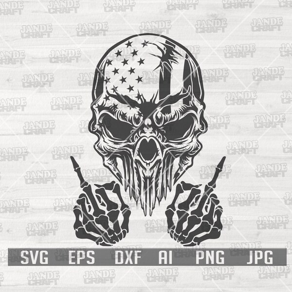 Patriotic Middle Finger Svg - Etsy