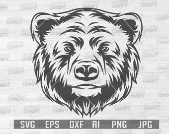 Download Bear Head Svg Etsy