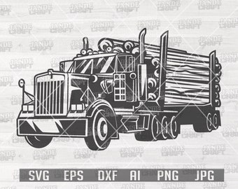 Download Logging Truck Svg Etsy