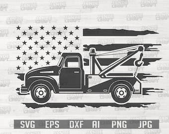 Tow Truck Svg Etsy