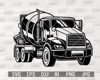 Free Free 266 Front Discharge Concrete Truck Svg SVG PNG EPS DXF File