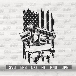 US Painter Tools svg | US Painter svg | Painting svg | Painting Tools svg | Painter Shirt svg | Painter Clipart | Painter Cutfile| Paint svg