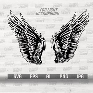 Wing Svg | Wing Clipart | Angel Wings svg | Angel svg | Wing Cutfile | Eagle&#39;s Wing svg | Fly svg | Wings png | Angel Clipart | Angel png