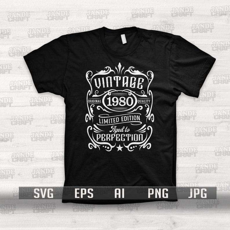 Download 40th Birthday Svg Aged to Perfection Svg Vintage Svg | Etsy