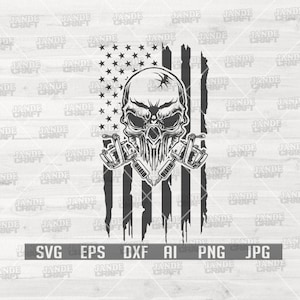 Skull Tattoo Machine Svg | Tattoo Shop Svg | Tattoo Monogram | Skull svg | Skull Png | Skull Cut Files | Tattoo Machine Gift Idea Cut Files