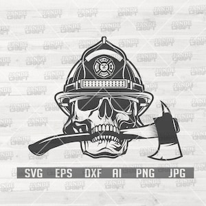 Firefighter Skull Svg | Firefighter Svg | Firefighter Clipart | Firefighter Cut Files | Skull svg | 911 svg | First Responder svg | 911 Png