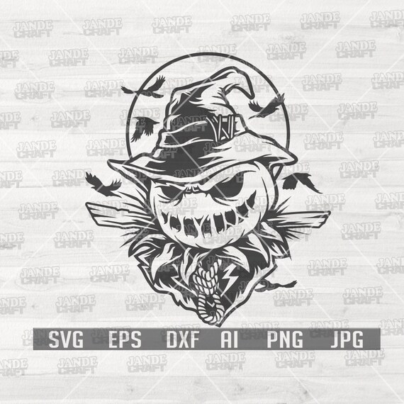Scarecrow svg | Scarecrow svg | Scarecrow Clipart | Scarecrow Cutfile | Halloween svg | Boo svg | Halloween png | Horror svg | Spooky svg