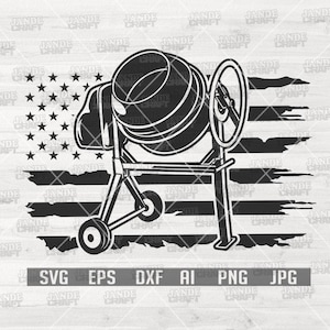 Construction svg | Cement Mixer svg | Portable Cemet Mix Clipart | Contractor Shirt png | Cement Mixing svg | Mason Dad svg| Heavy Equipment
