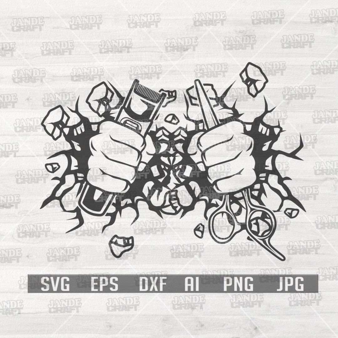 Barber Svg | Razor Svg | Clipper Svg | Smashing Wall | Smashed Breaks ...
